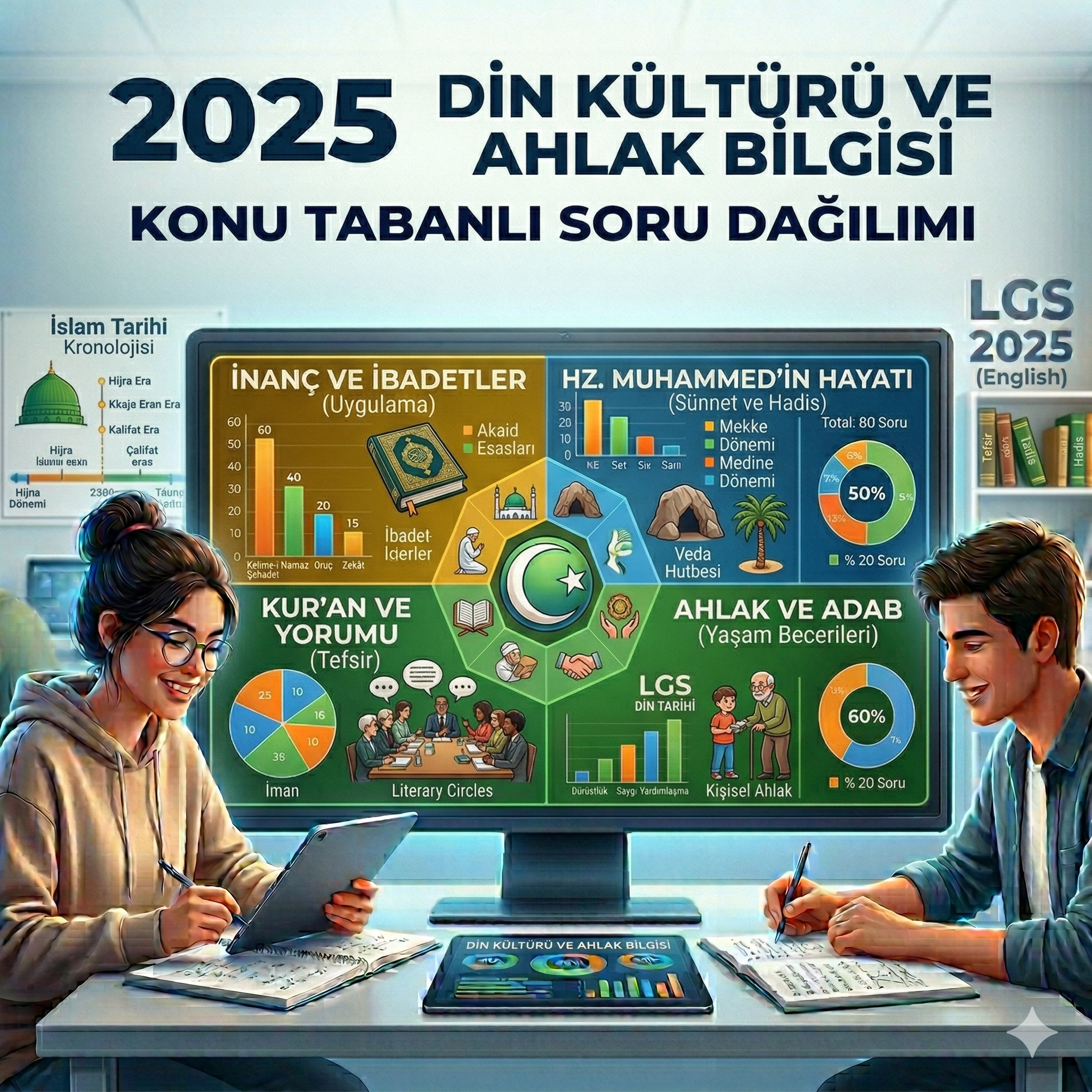 2025 Din Kültürü Konulara Göre Soru Dağılımı